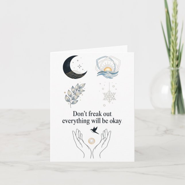 Fredlig natt månljust lyft_ Insred sköna konst Kort (Framsida)