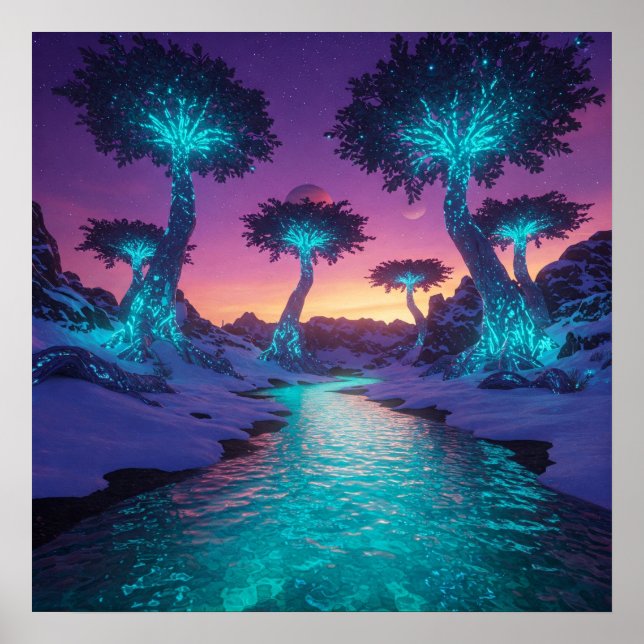 Fredlig natt poster (Framsidan)