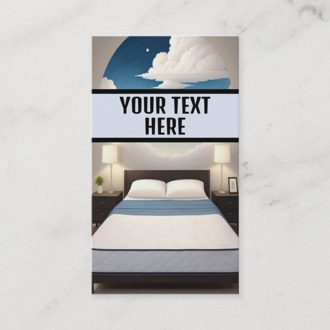 Fredlig nattsömn visitkort (Framsida)