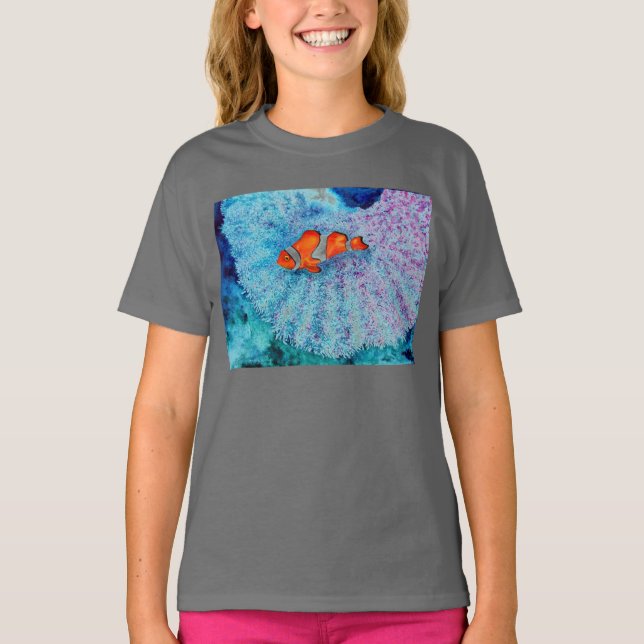 Fredlig Nemo Clown Fish T Tee (Framsida)