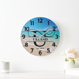 Fredlig Ocean Beach U Monogram Stor Klocka