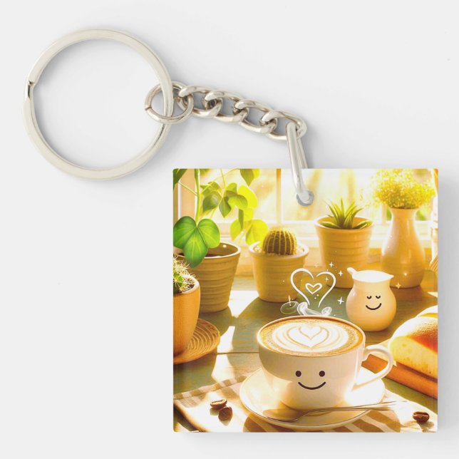 Fredlig och hjärtlig Cappuccino-morgon (Framsidan)