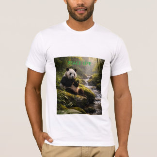 Fredlig Panda i det vilda pussel T Shirt