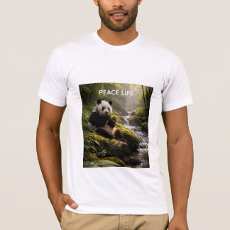 Fredlig Panda i det vilda pussel T Shirt