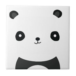 Fredlig panda kakelplatta