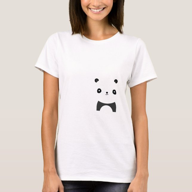 Fredlig panda tee (Framsida)