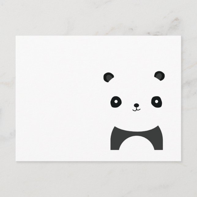 Fredlig panda vykort (Framsida)