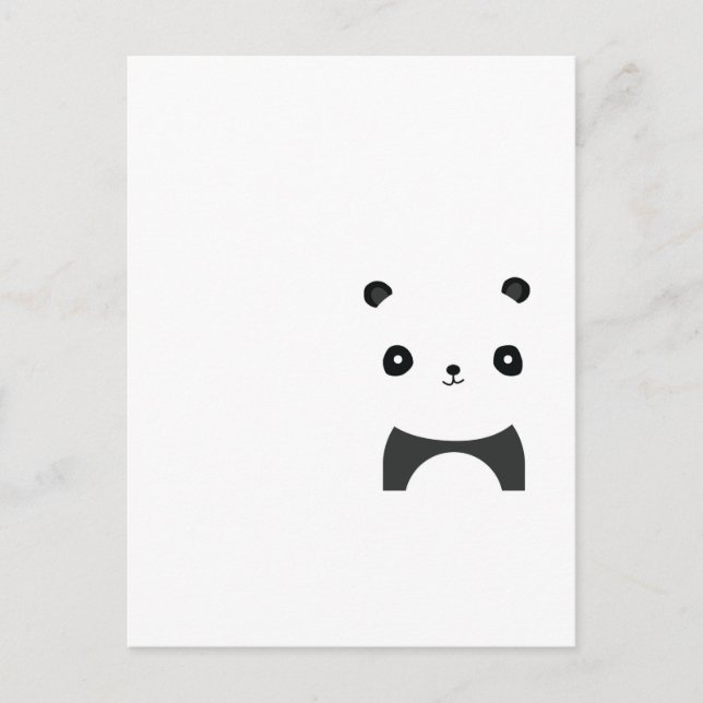 Fredlig panda vykort (Framsida)