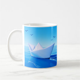 Fredlig Pappersbåt Kaffemugg