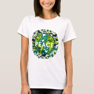 Fredlig planet - Miljöbesparing T Shirt