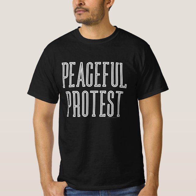 Fredlig protest T-Shirt (Framsida)