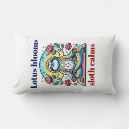 Fredlig sansad meditation med Lotus Flowers Lumbarkudde