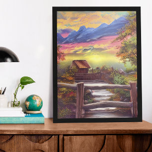 Fredlig serenabeauty i naturen poster