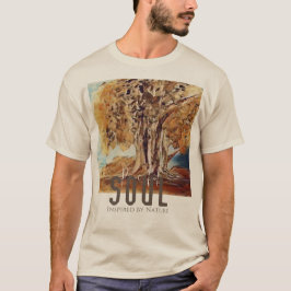 Fredlig sjö inspirerad av naturen liggande t shirt