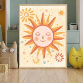 Fredlig Sol Nursery Wall Art Poster