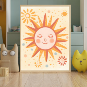 Fredlig Sol Nursery Wall Art Poster