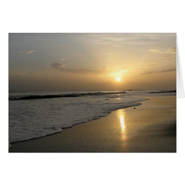 Fredlig solnedgång OBS kort (Framsidan Horizontal)