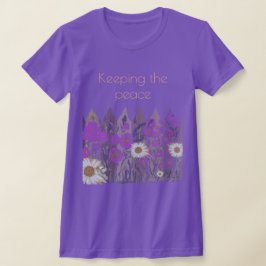Fredlig, Söt Blommigt Garden Fence T-Shirt