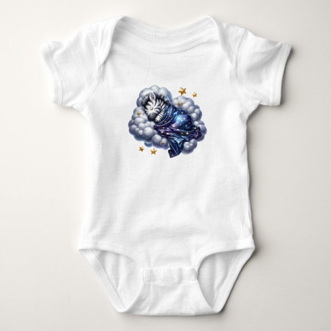 Fredlig sovzebra t shirt (Framsida)