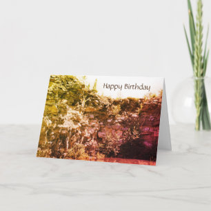 Fredlig Sten Quarry Nature Birthday Kort
