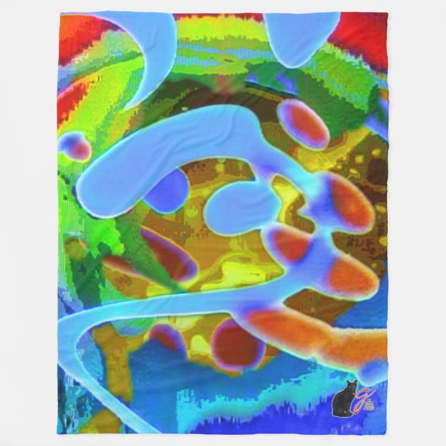 Fredlig Swirls Fleece Blanket (Framsidan)