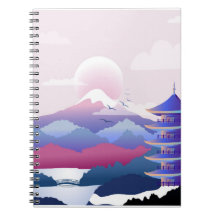 Fredlig Temple-scenery på gryningen