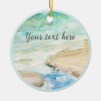 Fredlig utsmyckning vid kusten julgransprydnad keramik