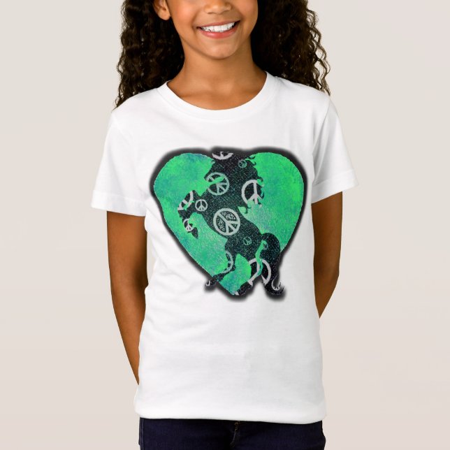 Fredlig Vild Horse! Tee Shirt (Framsida)