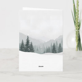 Fredlig vinter – Minimalistisk landskapsdesign Kort
