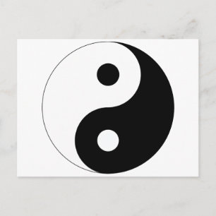 Fredlig Yin Yang Vykort