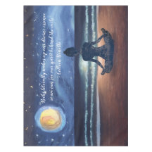 Fredlig Yoga Meditation Moonlight Himlar Ocean-cit