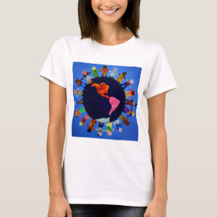 Fredliga barn, värld runt Shirt Tee