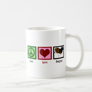 Fredliga Beagles Kärlek Kaffemugg
