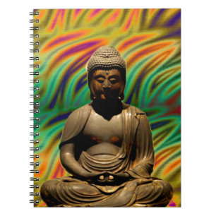 Fredliga buddhautskrifter anteckningsbok med spiral
