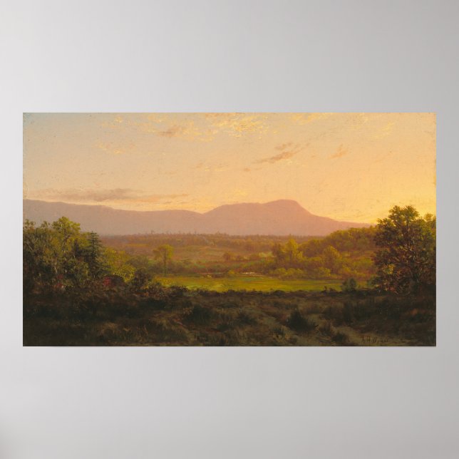 Fredliga dalen - Alexander Wyant Fine Art Poster (Framsidan)