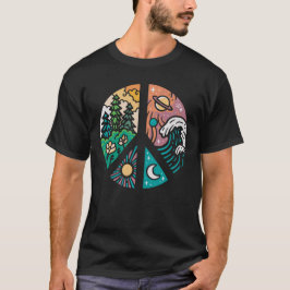 Fredliga element: Natur & Kosmos T Shirt