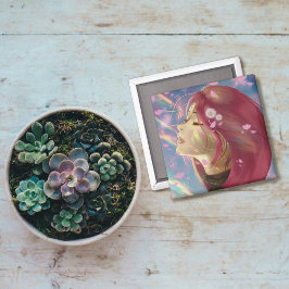 Fredliga fläckar på regnbåge i blodet magnet