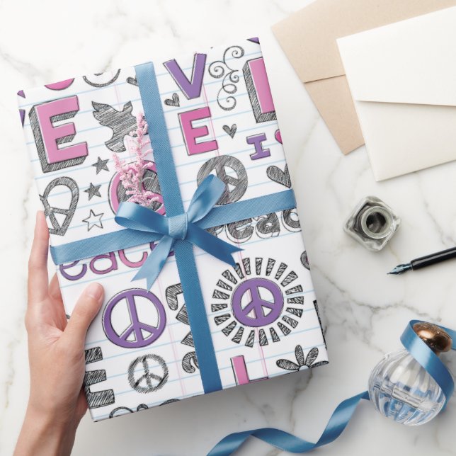 Fredliga Klotter Och Kärlek Presentpapper (Gifting)