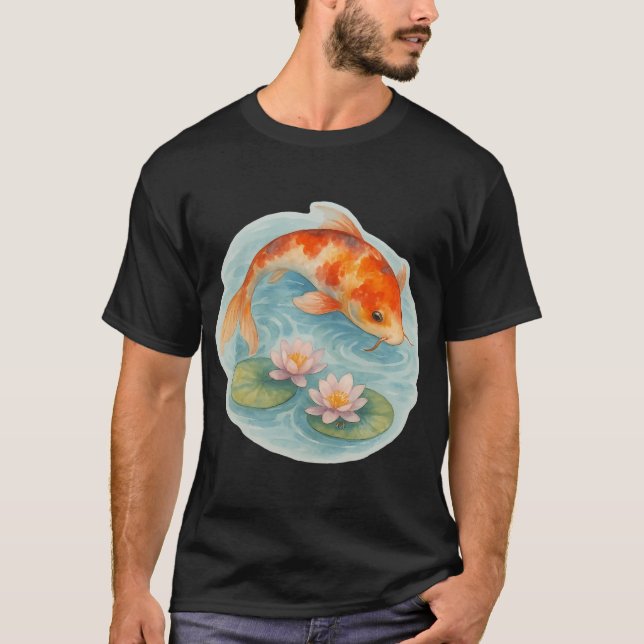 Fredliga Koi T Shirt (Framsida)