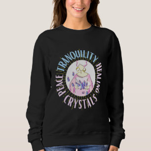 Fredliga lugnande kristaller Pastel Färg D T Shirt