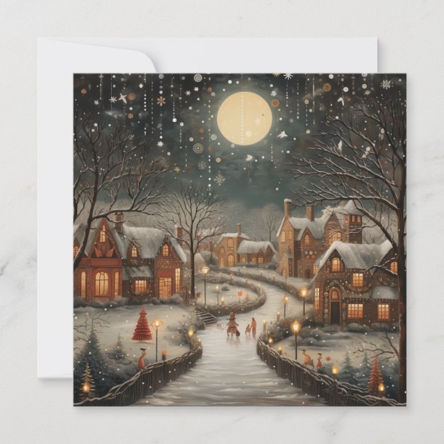 Fredliga Noel Blessings Julkort (Framsida)