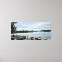 Fredliga rotorbåtar på Lugn Sjö Serene Nature Phot