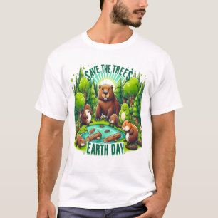Fredliga skapelser i skuggan t shirt