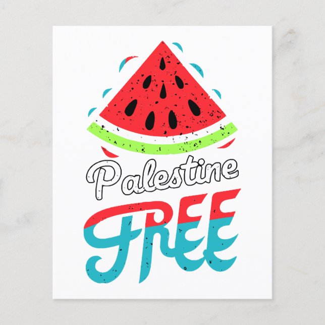 Fredliga skiffer Watermelon Free Palestine - Suppo (Framsida)