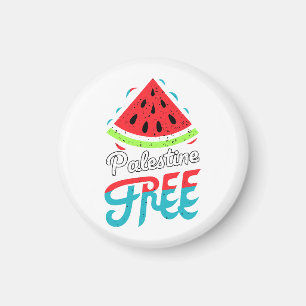 Fredliga skiffer Watermelon Free Palestine - Suppo Magnet