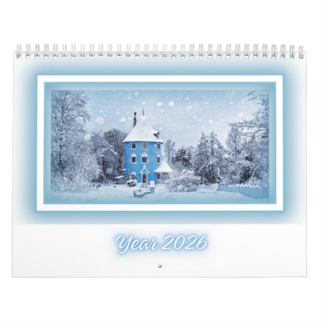 Fredliga vinterdagar — 2026 kalender (Omslag)