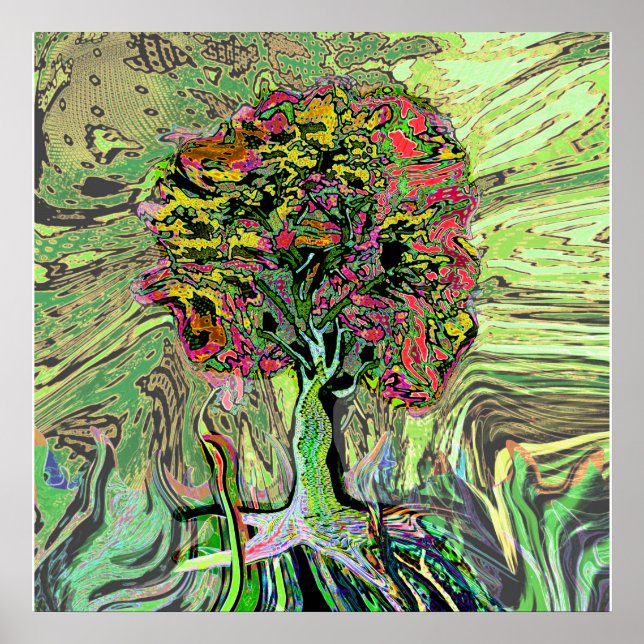 Fredligt boende i Livets träd Poster (Framsidan)