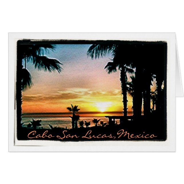 Fredligt Cabo San Lucas Hälsningskort (Framsidan Horizontal)
