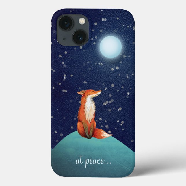 fredligt ~ Charming Fox Sitta under en hel måndag (Baksida)