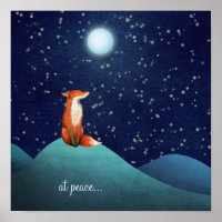 fredligt ~ Charming Fox Sitta under en hel måndag